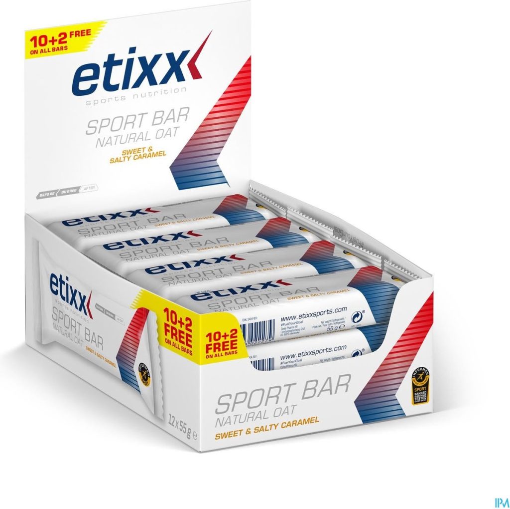 NATURAL OAT SPORT BAR  -etixx sports nutrition -12×55 g